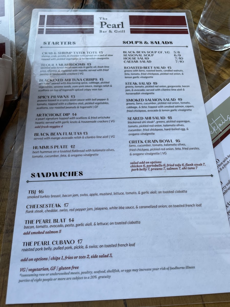 Menu The Pearl Bar & Grill-5